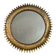 Round sun mirror in wrought iron from the 1950s Italy.