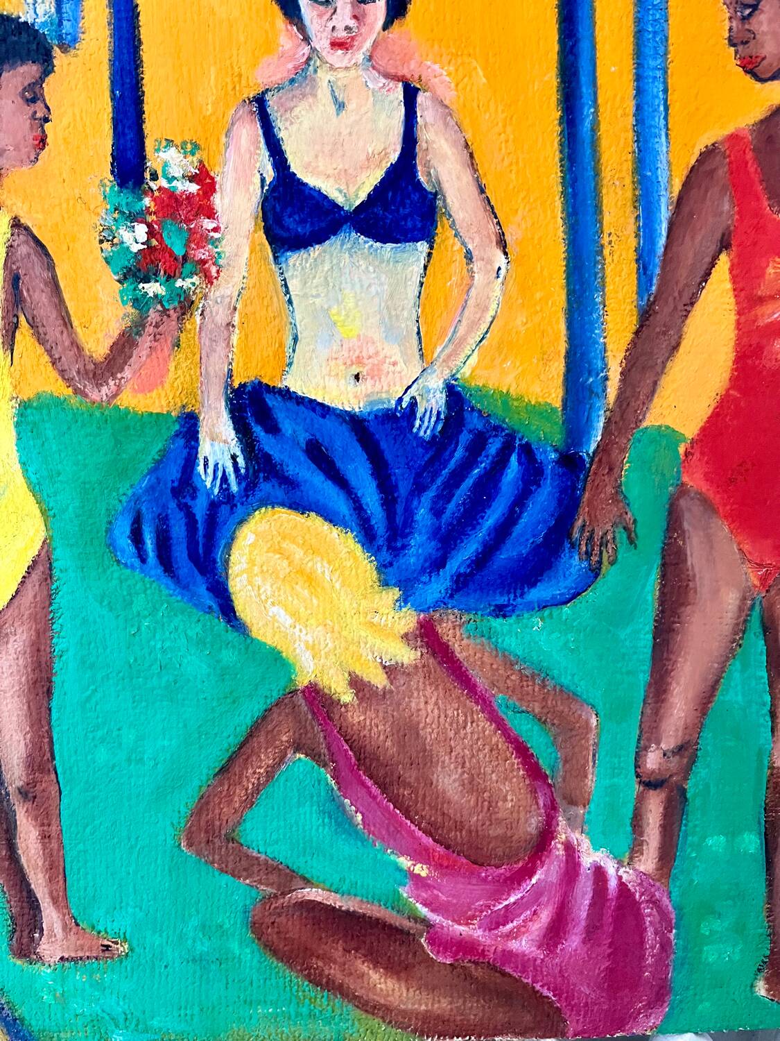 Tahiti landscape on panel