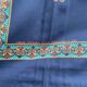 Tablecloth Ribeauvillé Vintage Blue Assam 165 x 169 cm