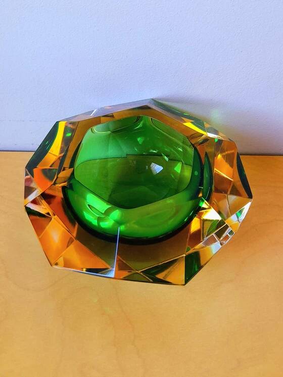 Murano glass ashtray, Flavio Poli, 1970s