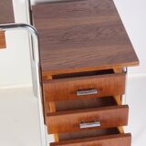 Kovona chrome tubular table or desk, 1950s