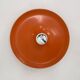Honsel orange space age disc lamp , 1970s selected by Charlotte perriand