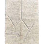 White Berber Beni M'rirt wool rug