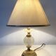 Retro lamp in glass and gold metal