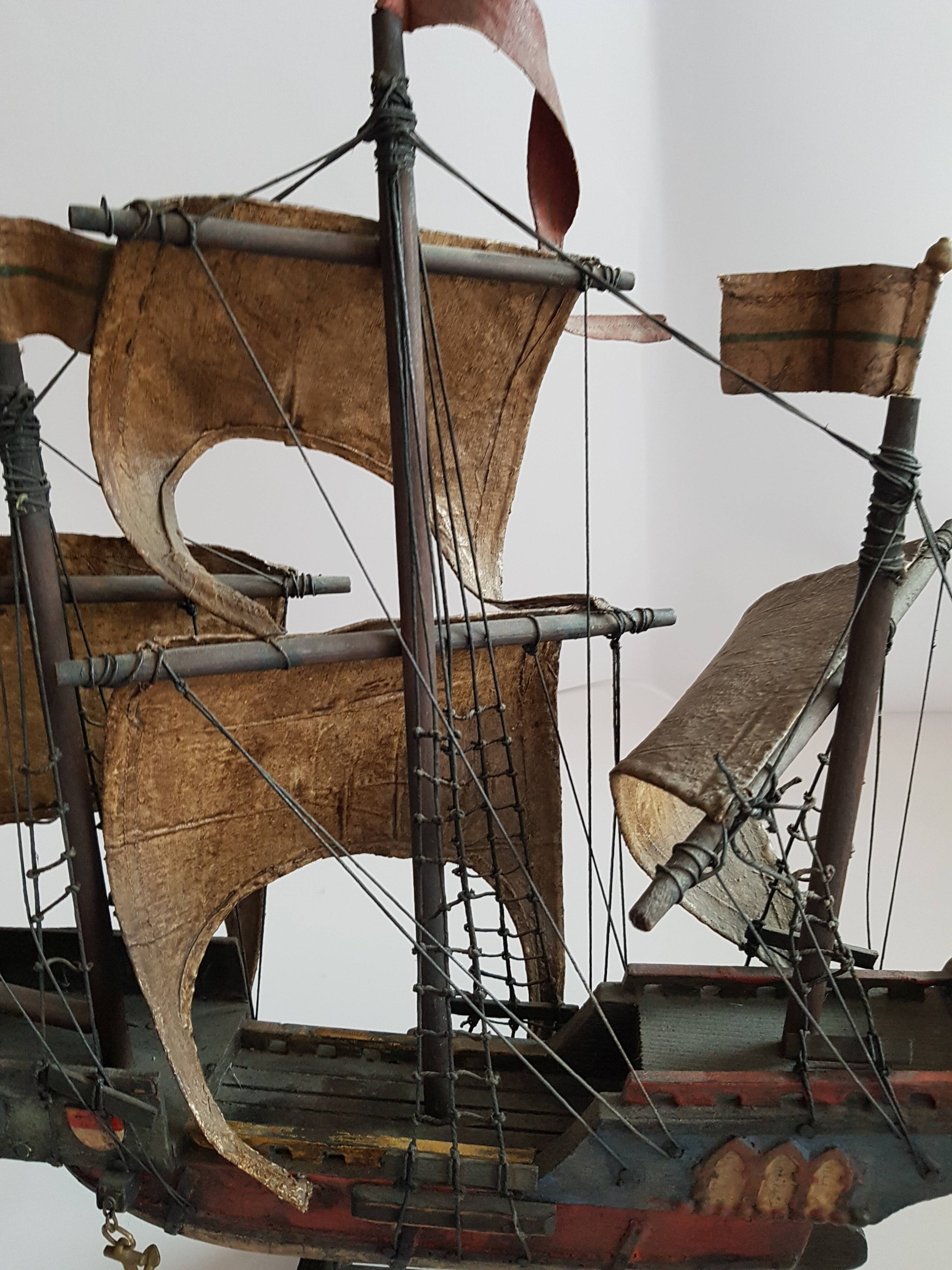Model boat late 19th