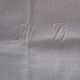 Old monogram damask tablecloth 220x170cm