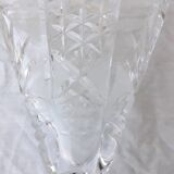 Cut crystal vase