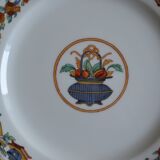 Haviland Limoges porcelain 6 dinner plates "A la corbeille" decor