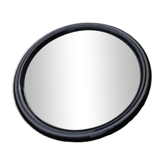 Round mirror black frame Tiger made in Holland vintage design