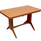 1950s coffeetable in cherrywood, adjustable in height