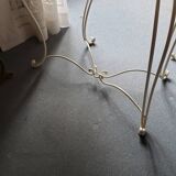 Wrought iron dressing table and chair