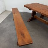 Farmhouse table and its 2 benches