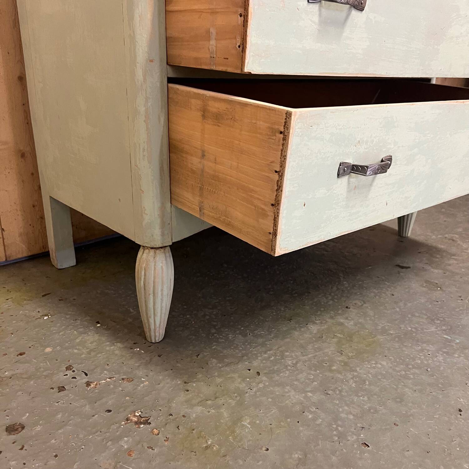 Vintage art deco three-drawer chest of drawers