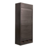 Metal cabinet with numerous lockers, curtain closure