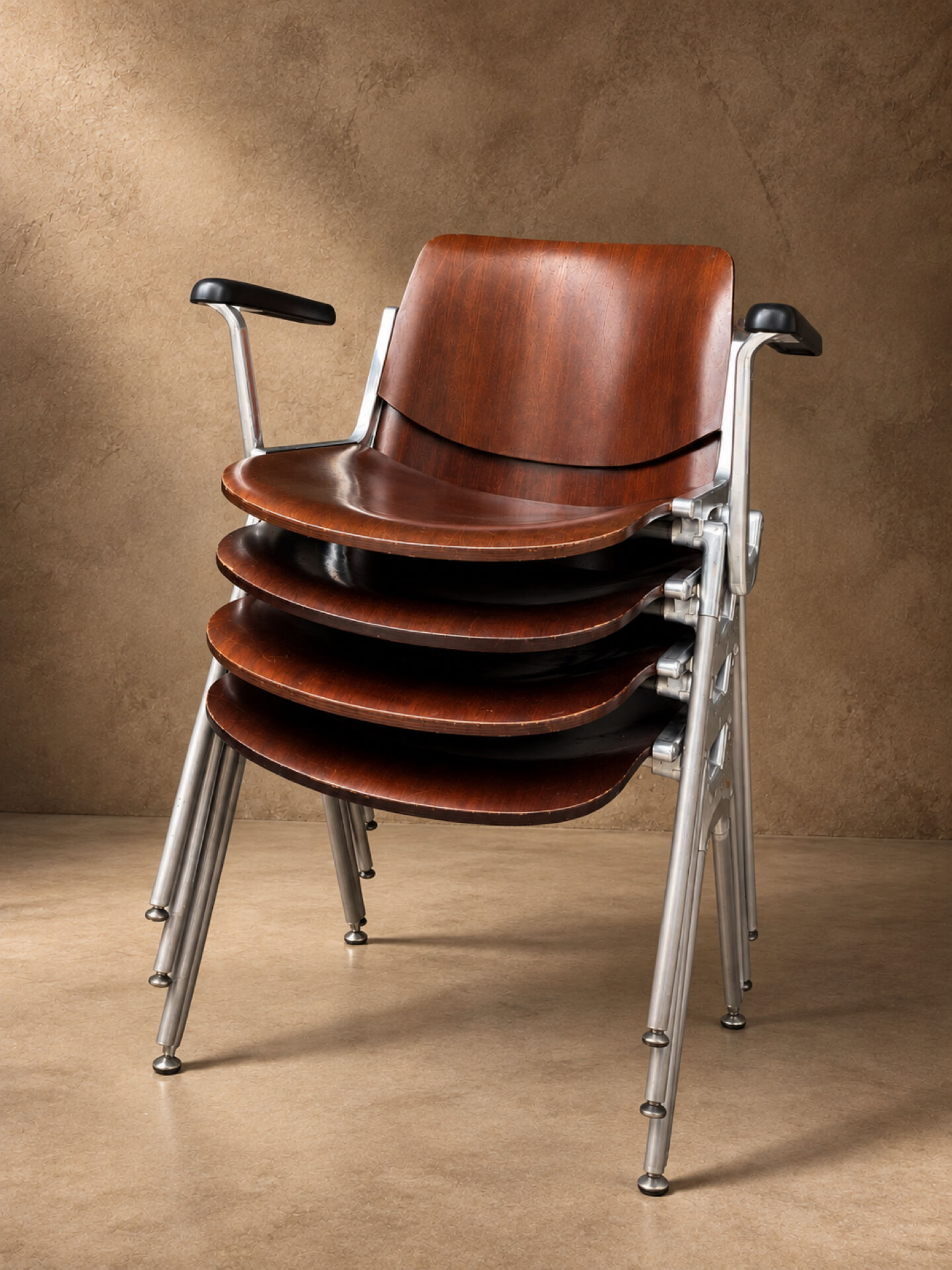 DSC 106 chairs by Castelli by G. Piretti circa 1970