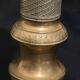 Pair of large 19th-century guilloché brass candlesticks - Louis XVI / Napoleon