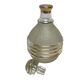Art déco, bouteille à liqueur verre granité filet or vers 1940