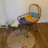 Cradle in rattan