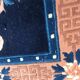 Small vintage Chinese handmade rug