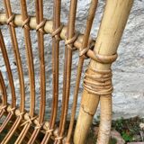 Lot de 10 chaises en rotin vintage