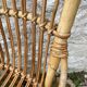 Set of 10 vintage rattan chairs