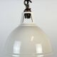 Vintage Industrial Beige Painted Pendant Lamp