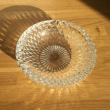 Chiseled glass ashtray