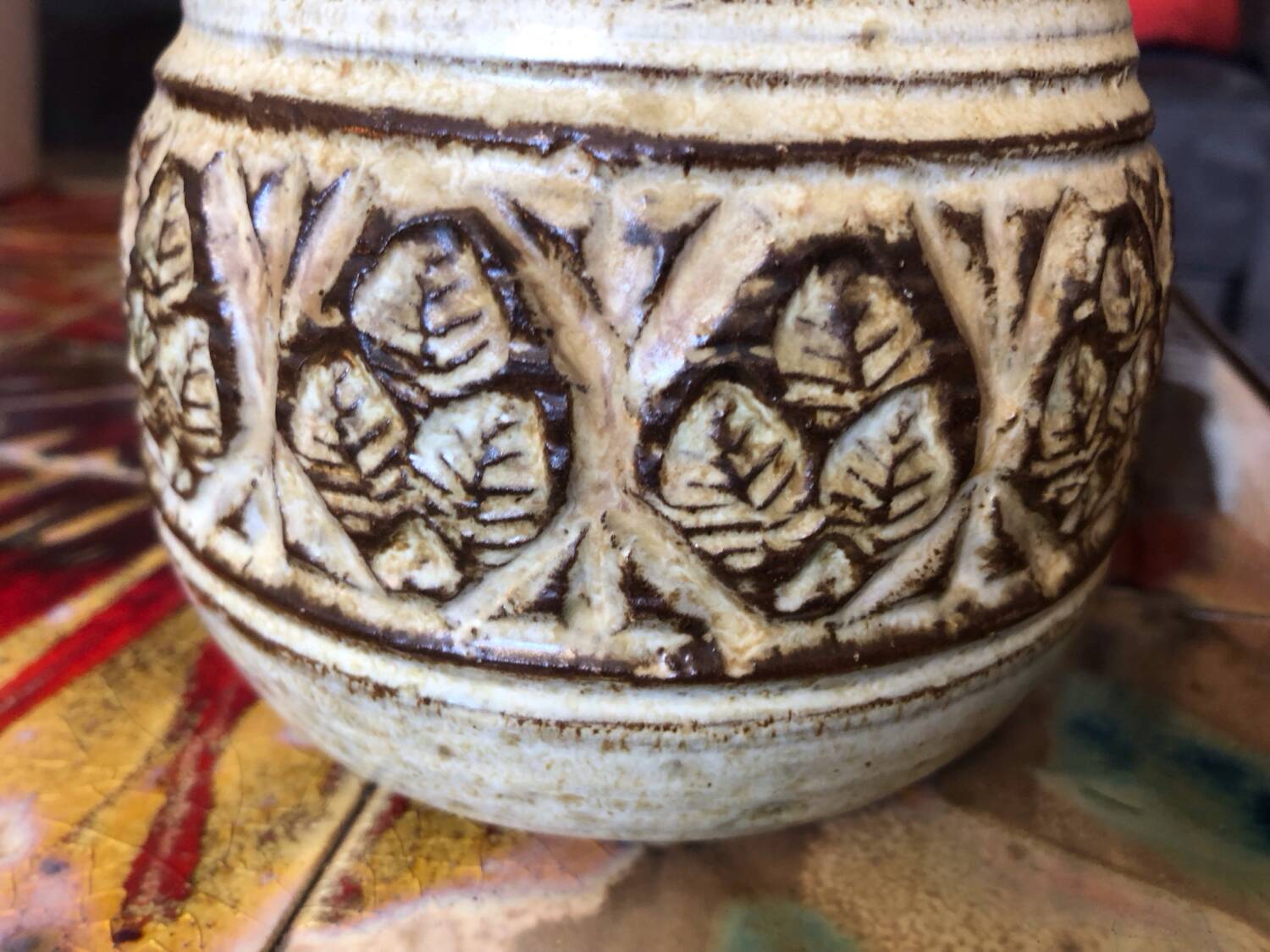 Vallauris ceramic pitcher signed GIRAUD Marcel