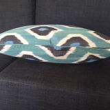 Decorative pillow cases in silk ikat prints