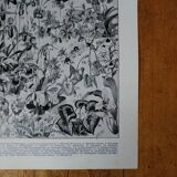 Original lithograph on flowers (2)