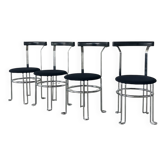 Set of 4 postmodern chairs, 1980s
