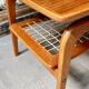 Danish coffee table in teak and rope by Arne Hovmand Olsen