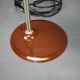 1970s Hungarian table lamp, "Space Age" style, in brown enamel.