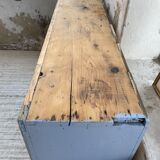 Factory blue patinated workshop furniture