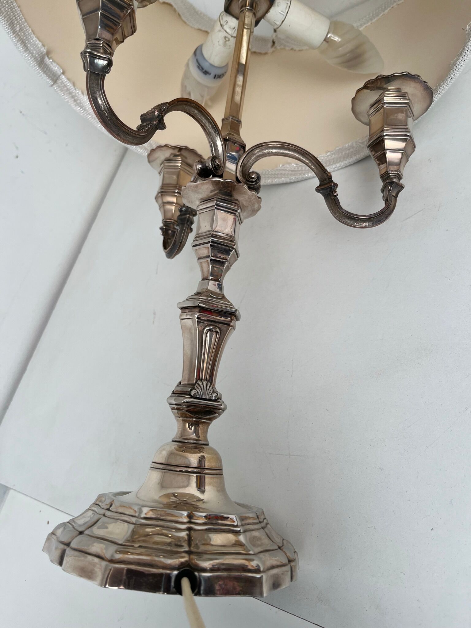 Vintage hot water bottle lamp