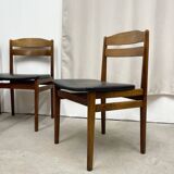 4 chaises Danoise en palissandre de Rio