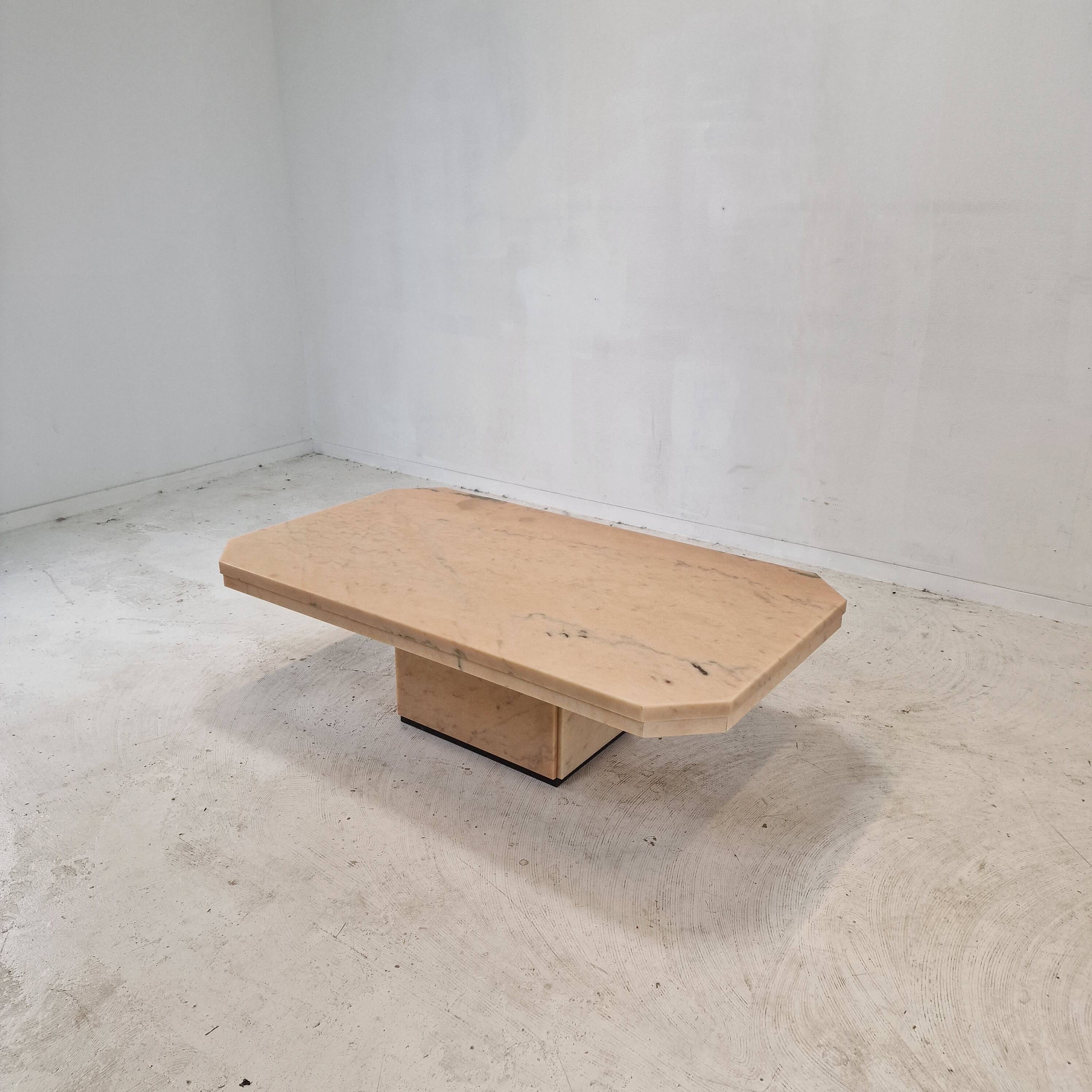 Italian Marble Coffee or Side Table, 1980s