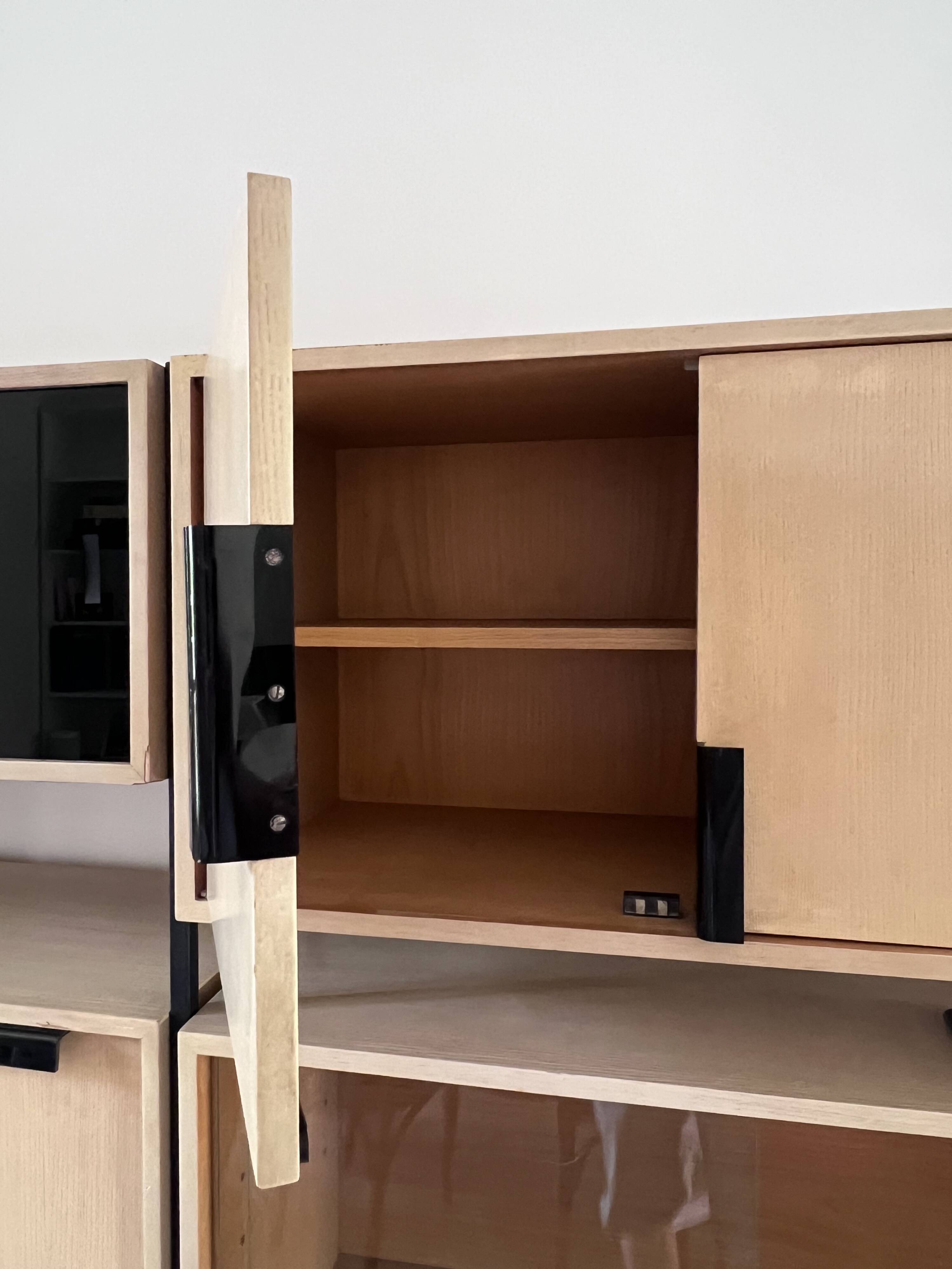 Bibliothèque modulable années 50-60