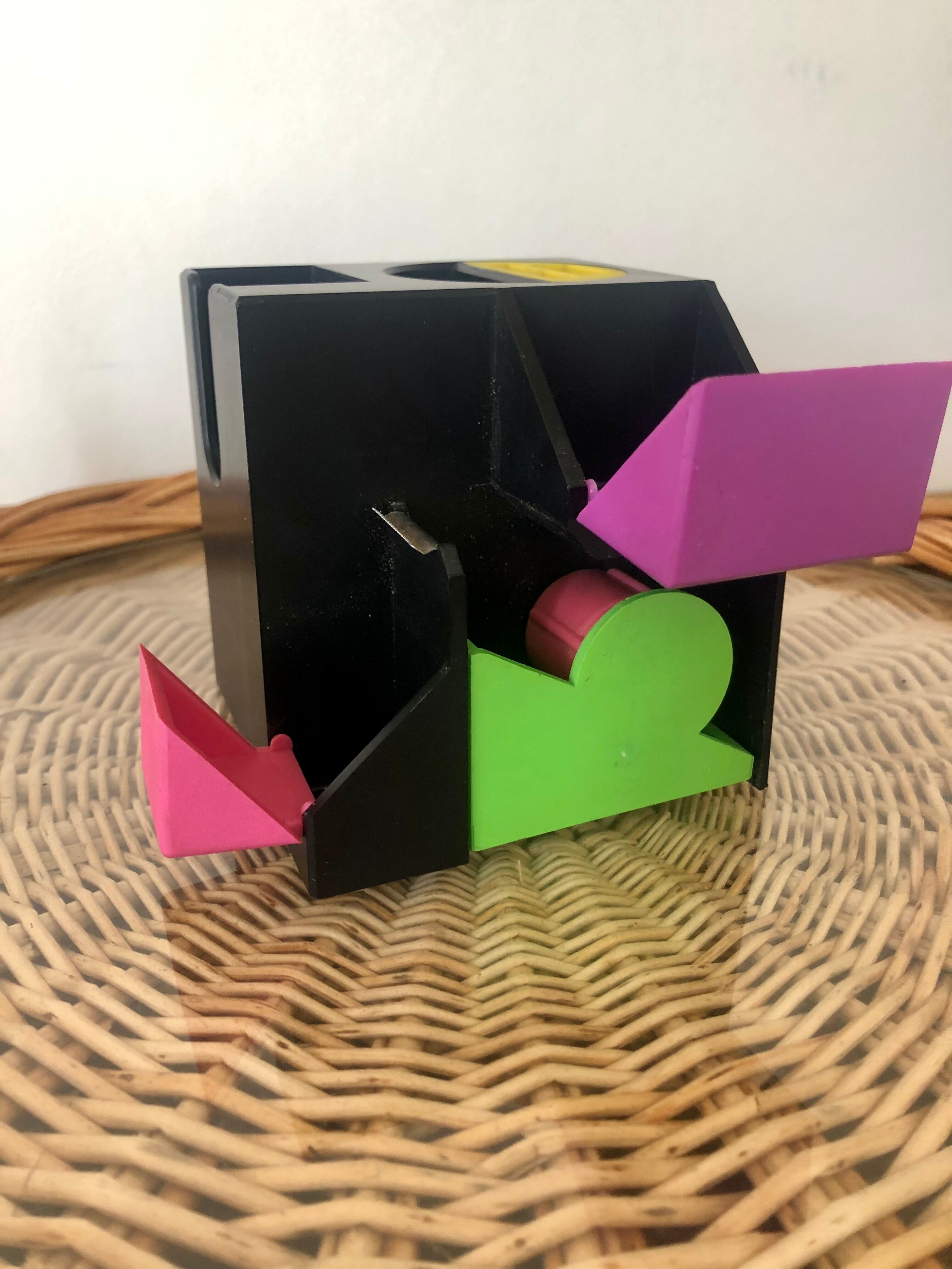 Vintage 80s pencil pot desk organizer