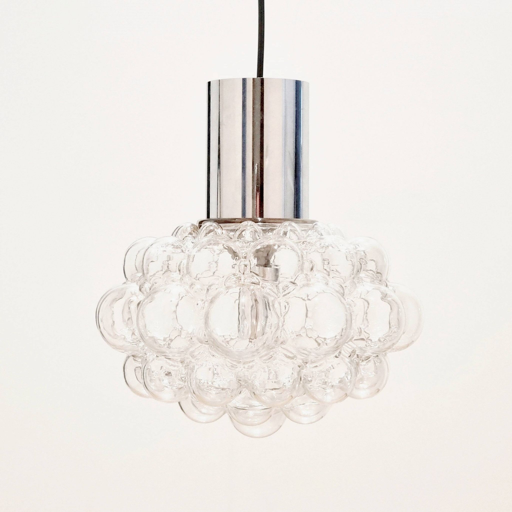 Grand plafonnier en verre bulle des années 60 - H. Tynell pour Limburg.