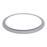 Miroir bicolore verre fumé années 70