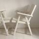 Pair of vintage 1960s folding garden chairs