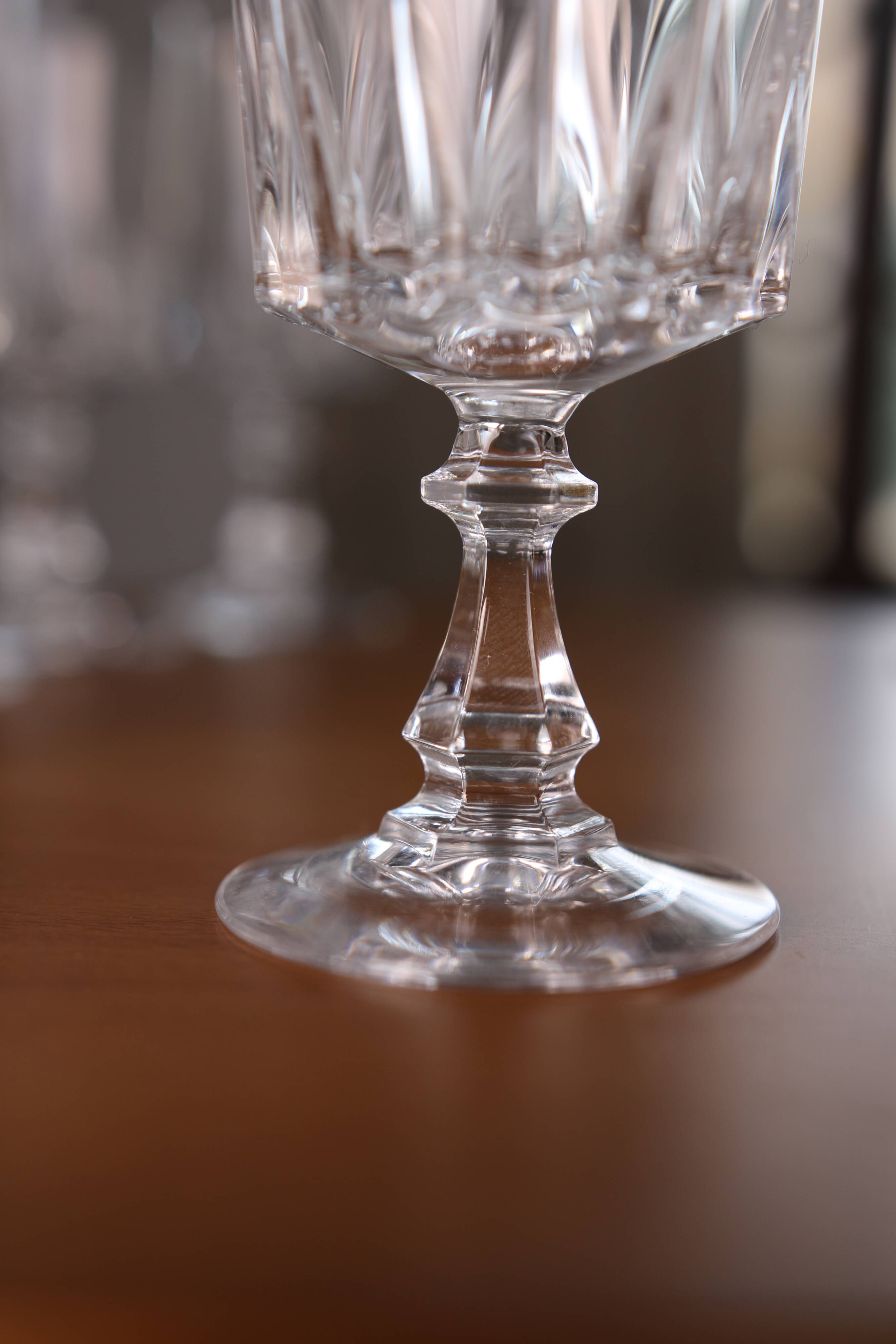 11 wine glasses, "Louvre" model, Cristal d'Arques