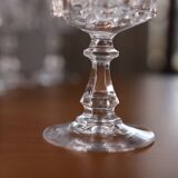 11 wine glasses, "Louvre" model, Cristal d'Arques