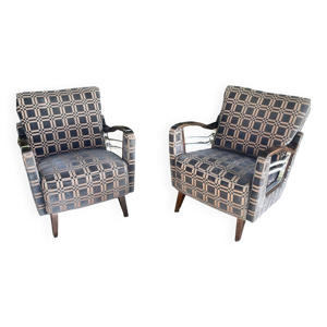 Paire de fauteuils mid