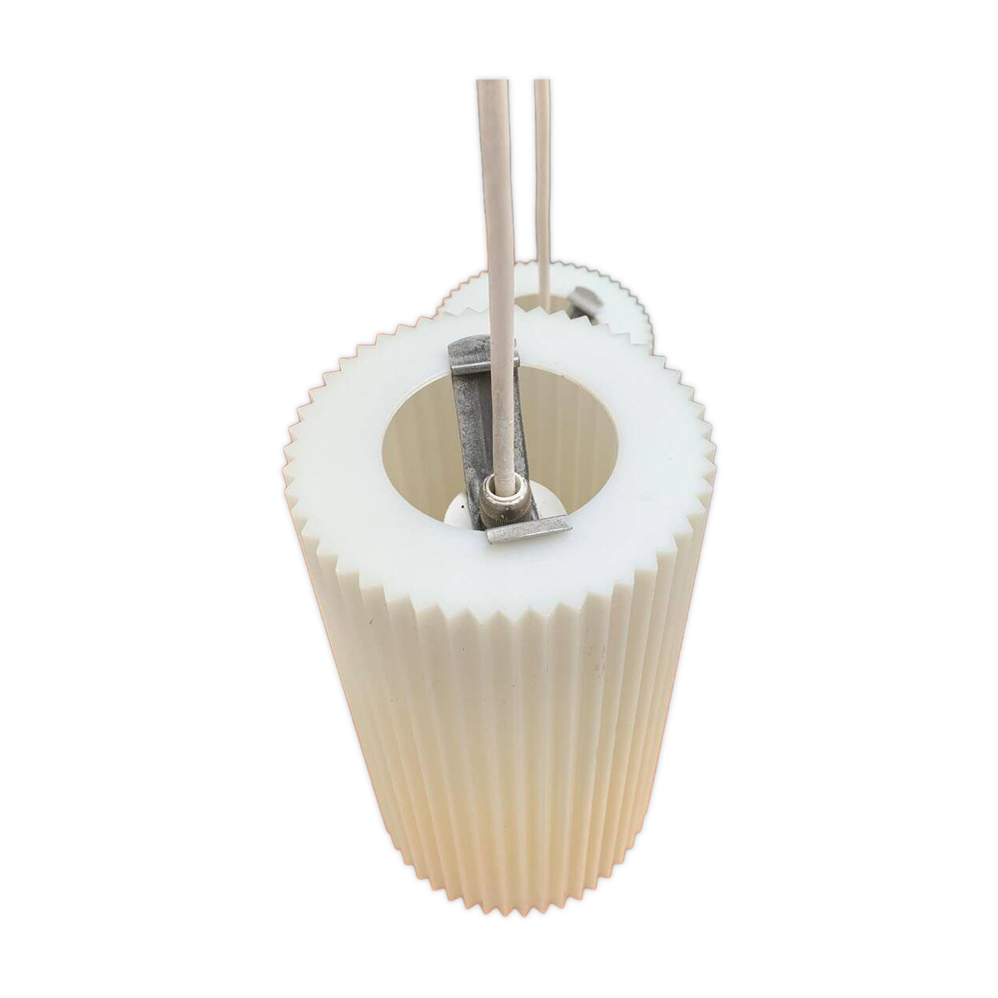 Modern mid-century German plastic suspension by Erco.