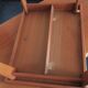 Teak metamorphic coffee tables and tray Johnannes Andesen for Trioh, 1960s