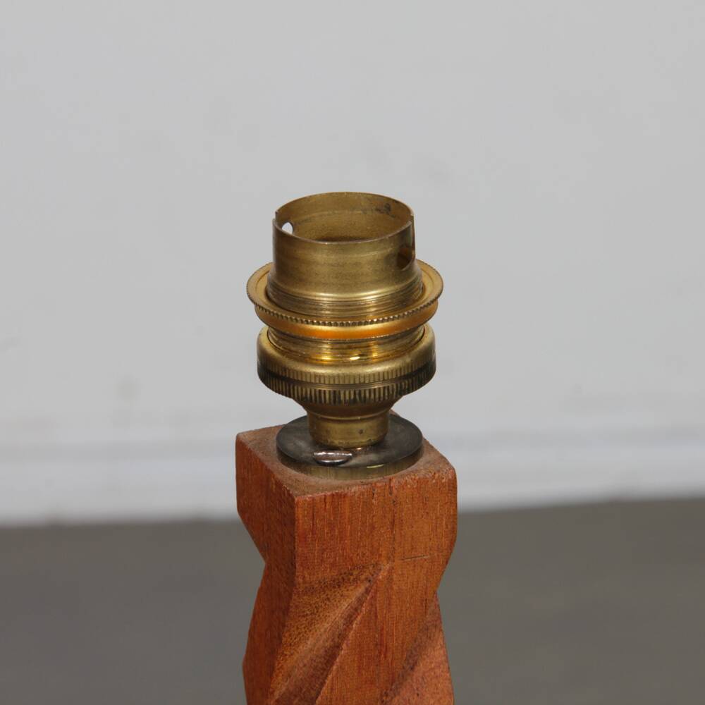 Lampe vintage en bois 1960