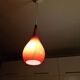 Scandinavian suspension trio Holmegaard 1960, opal glass blown.