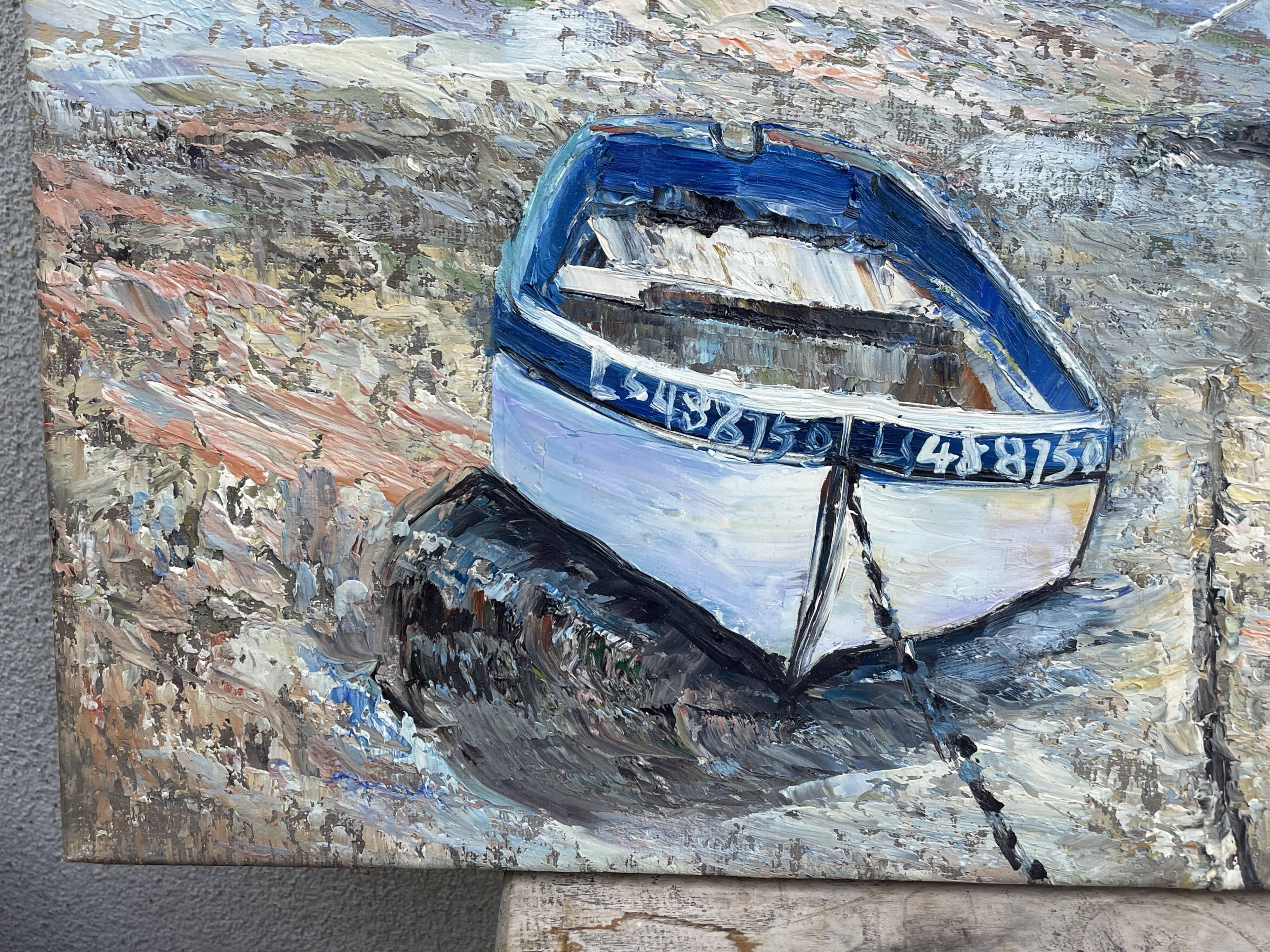 Marine, oil on canvas "les sables d'Olonne" signed Rossini